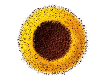 6.25  Fuzzy Flower Head: Yellow & Brown on Sale