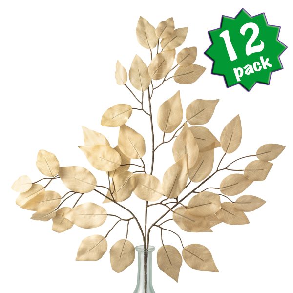 23  Ficus Leaf Spray: Taupe (12) Online Sale