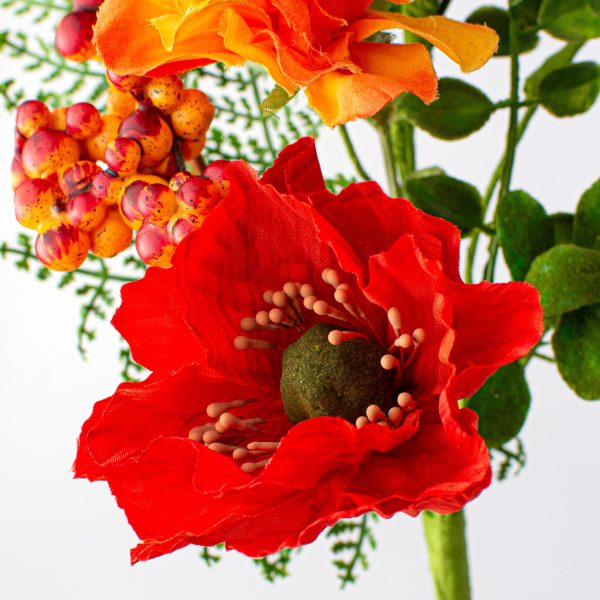 16  Poppy Azalea Pick: Red & Orange Sale