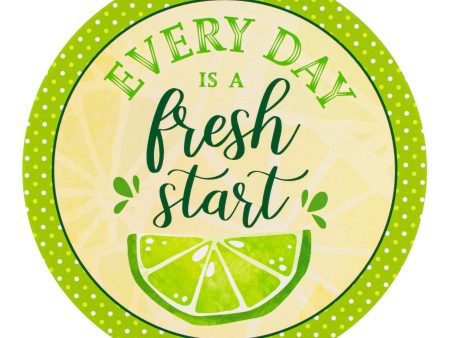 9.4  Waterproof Sign: Fresh Start Lime Cheap