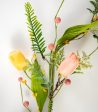 4  Tulip & Greenery Garland: Peach & Yellow Online Hot Sale