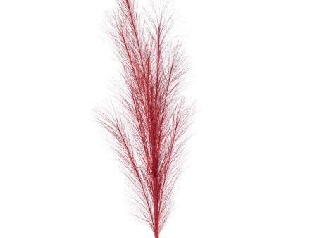 38  Metallic Pampas Grass Spray: Red Discount