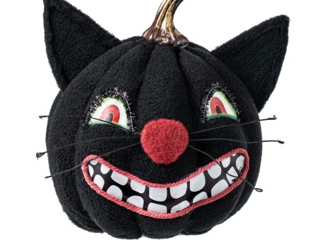 7  Fleece Black Cat Pumpkin Decoration Discount