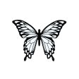 9  Waterproof Butterfly Acccent: Black & White Hot on Sale