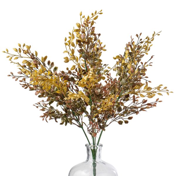 18  Plastic Grass Bush: Yellow & Brown Online