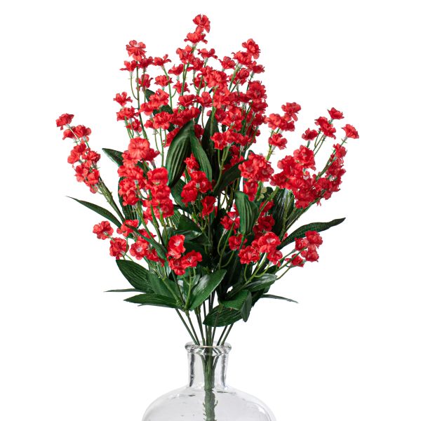 19  Colorfast Double Baby s Breath: Red For Discount