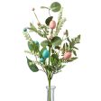 19  Eggs with Heather & Greenery Bush: Blue & Pink Online Sale