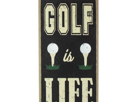 10  Wooden Sign: Golf is Life For Discount