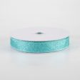 5 8  Shimmer Glitter Ribbon: Ice Blue (10 Yards) For Cheap