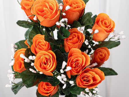 16  Colorfast Lillian Rose Bud Bush: Orange For Discount