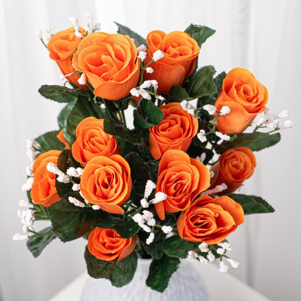 16  Colorfast Lillian Rose Bud Bush: Orange For Discount