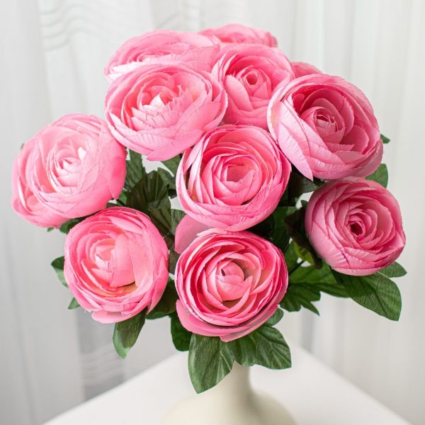 20  Ranunculus Bush: Pink (12 Stem) For Sale