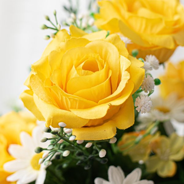 18  Rose & Daisy Bush: Yellow on Sale