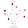 23  3-Color Pom Pom Spray: Red, White, Light Pink on Sale