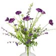 21  Poppy Flower Spray: Purple Supply