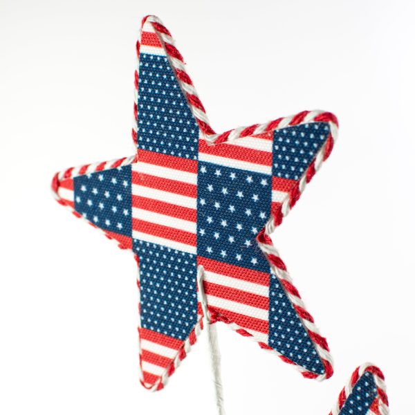 18  Patriotic Fabric Star Pick Online