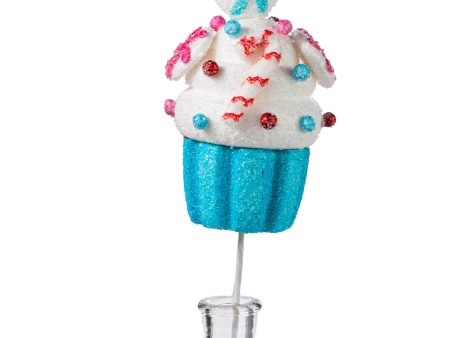 16  Candy Cupcake Pick: Blue Discount