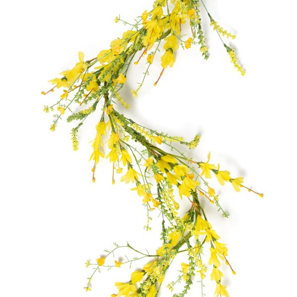 4  Forsythia and Heather Garland: Yellow Online Sale