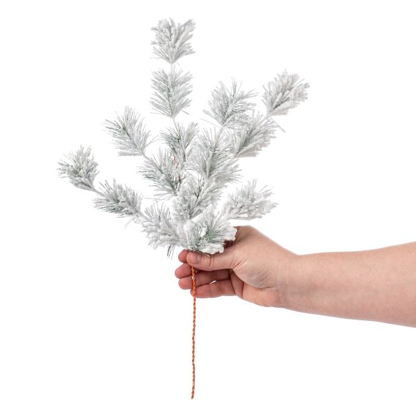 17  Flocked Split Pine Spray Discount