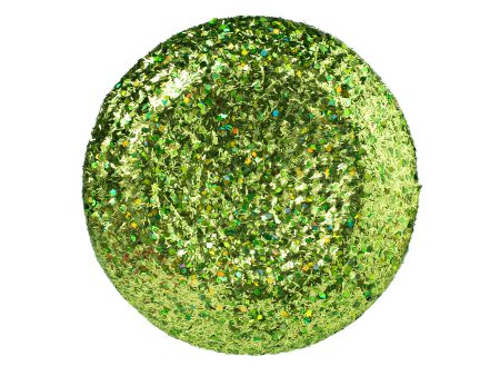 7  Glitter Flower Head: Lime Green For Sale