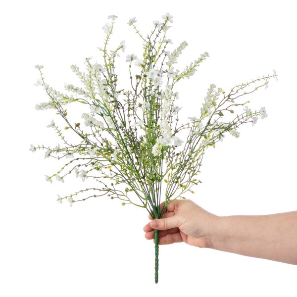 18  Baby s Breath & Lavender Filler Bush: White Online now