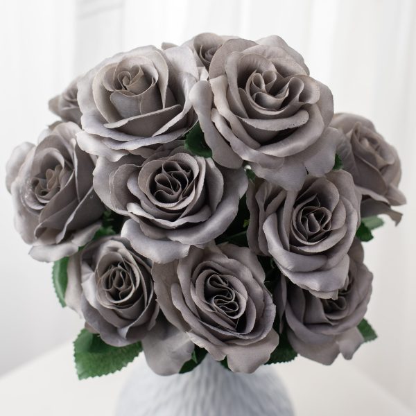 17  Colorfast Lillian Open Rose Bush (12): Ash Grey For Discount