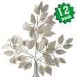 23  Ficus Leaf Spray: Grey (12) For Discount