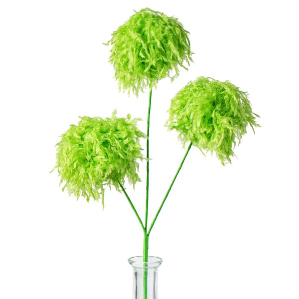 16  Furry Fabric Ball Spray: Lime Green Online Sale