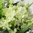 17  Plum Blossom & Cedar Bouquet: White Green For Sale