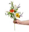 21  Poppy Flower Spray: Orange & Yellow Hot on Sale