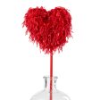 17  Furry Fabric Heart Pick: Red Fashion