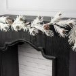 4  White Glitter Foam Pine with Pinecones Garland Sale