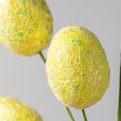 22  Sequin Easter Egg Spray: Yellow Online