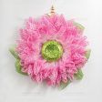 7  Glitter Flower Head: Lime Green For Sale