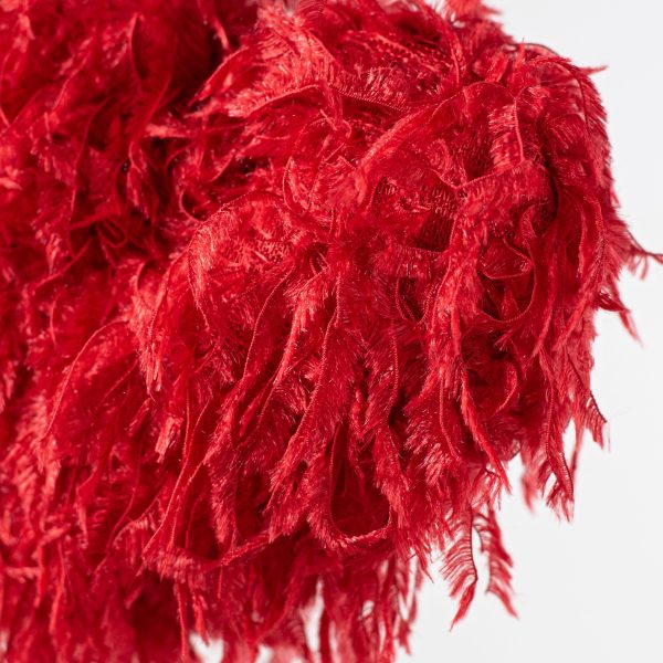 17  Furry Fabric Heart Pick: Red Fashion