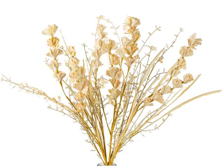 21  Grass, Vine & Flower Bush: Beige For Discount