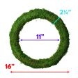 16  Green Moss Wreath on Sale