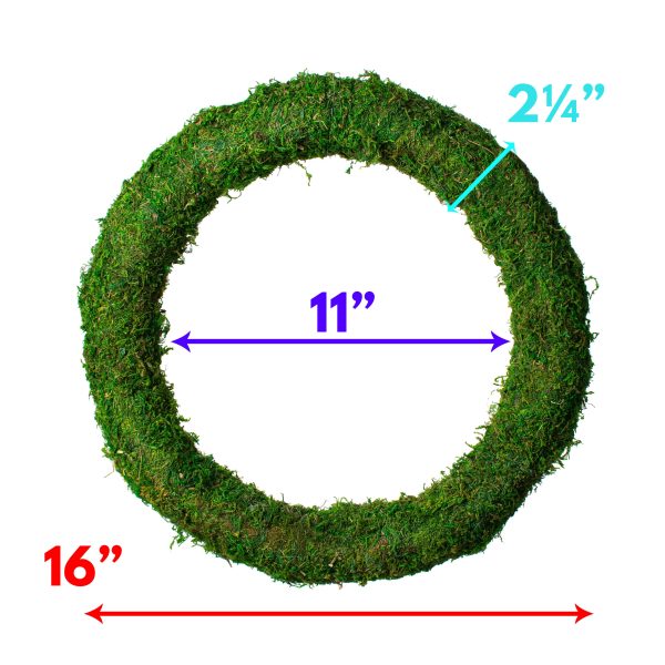 16  Green Moss Wreath on Sale