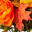 22  Peony Dahlia Bush: Orange & Yellow (14 Stem) Online Sale