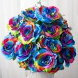 23  Satin Rose with Gypso: Rainbow Fashion