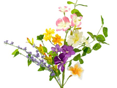 20  Spring Wild Flowers Pick: Purple & Yellow Online Hot Sale