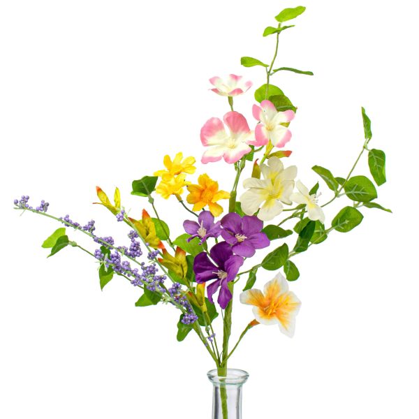 20  Spring Wild Flowers Pick: Purple & Yellow Online Hot Sale