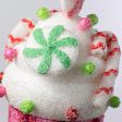 16  Candy Cane Cupcake Pick: Hot Pink Supply