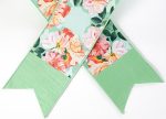 [D Stevens] 6  Dupioni Garden Roses Banner: Peach & Green Online