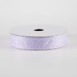 7 8  Candy Glittered Satin Ribbon: Lavender (10 Yards) Cheap