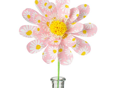 24  Daisy Sunflower Spray: Pink For Sale