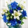 23  Rose Bud, Dahlia, Lily Bush: Blue Online Sale