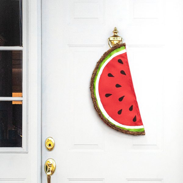 [IRREGULAR] 21  Grapevine Hanger: Watermelon Slice For Sale