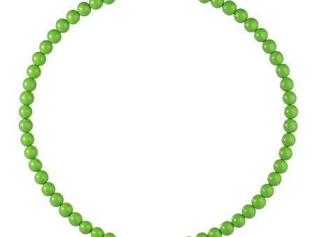 17.75  Wood Bead Wreath: Lime Green Online Sale