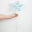 22  Poinsettia Stem: Light Blue Fashion